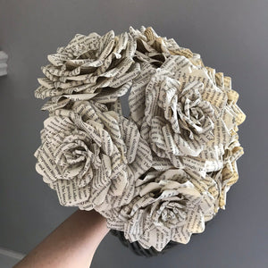 Bouquet made from Book Pages,  Bridal Bouquet, Paper Flowers, Weddings